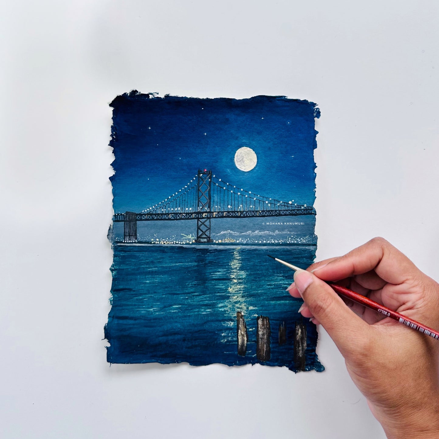 Baylight - Original Gouache Painting