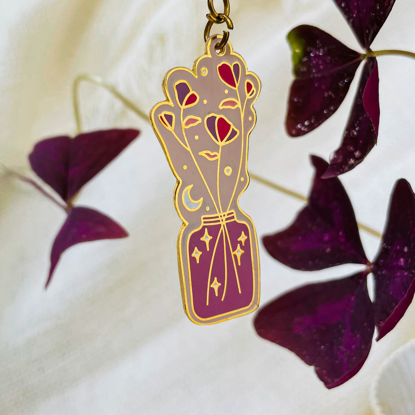 Jar of love ~ Enamel Keychain