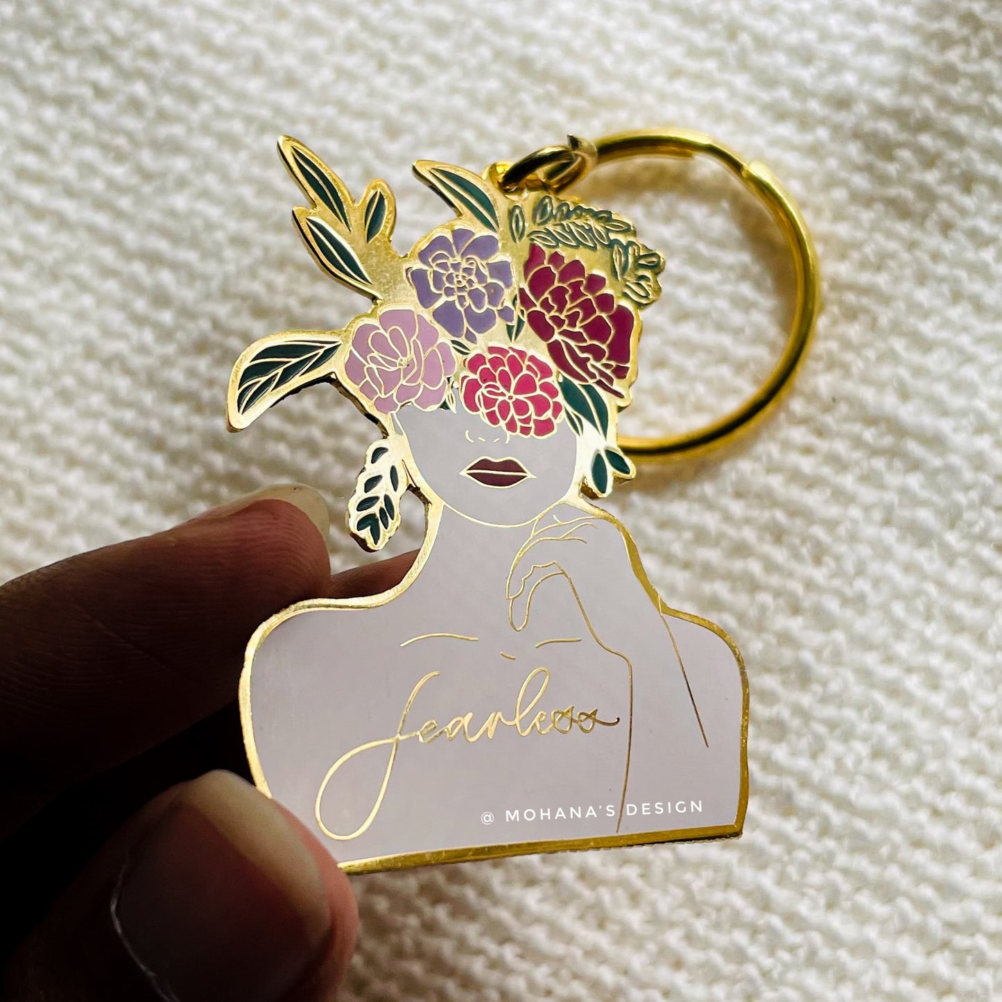 Fearless ~ Enamel Keychain