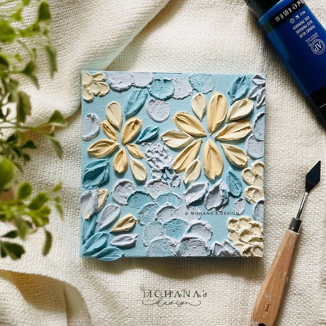 Heaven ~ Textured Art (6" x 6" inches)