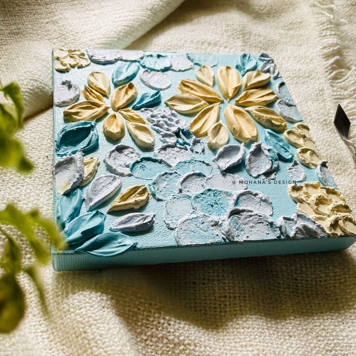 Heaven ~ Textured Art (6" x 6" inches)
