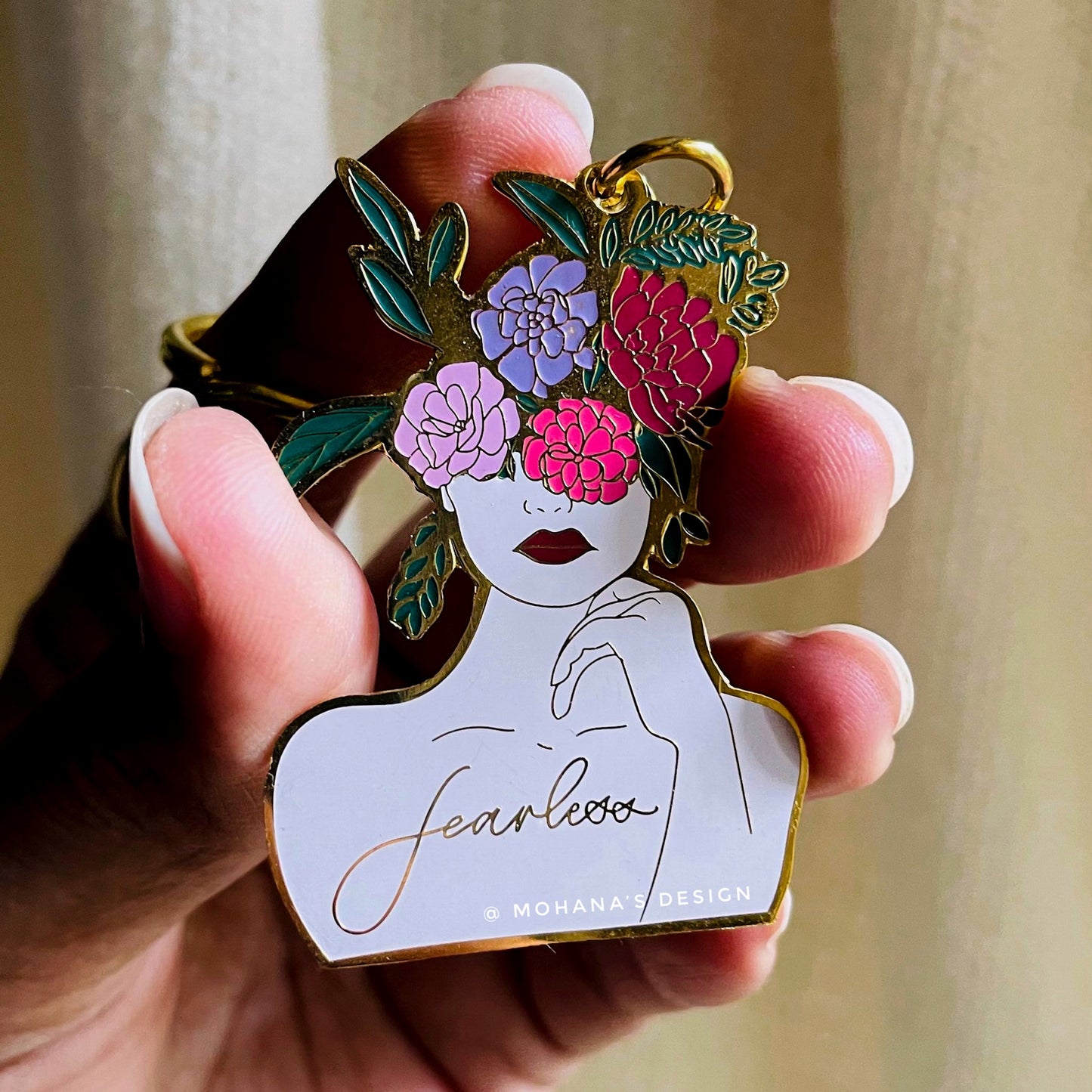 Fearless ~ Enamel Keychain