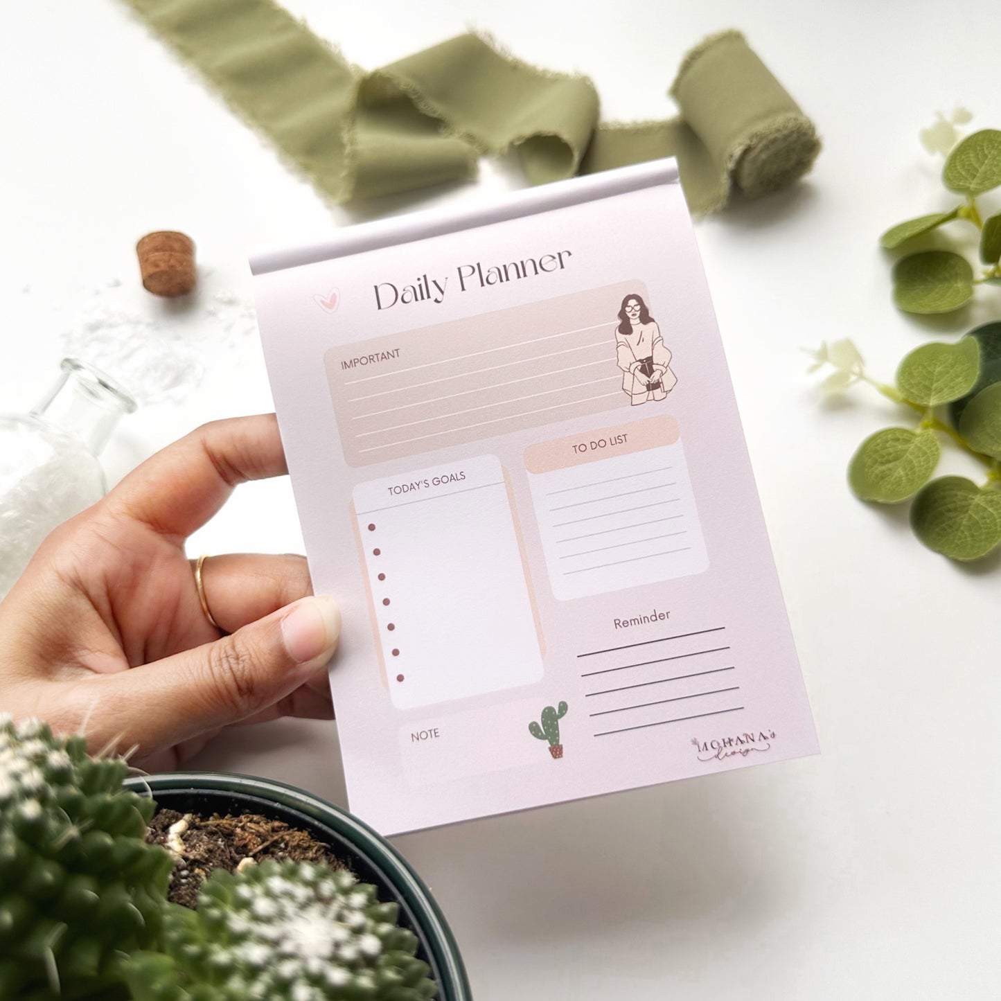 Chic Daily Planner ~ A6 size
