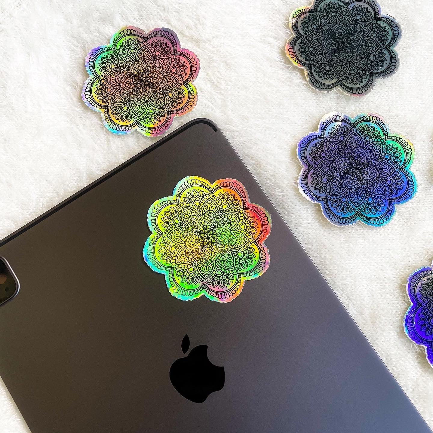 Holographic Mandala Sticker