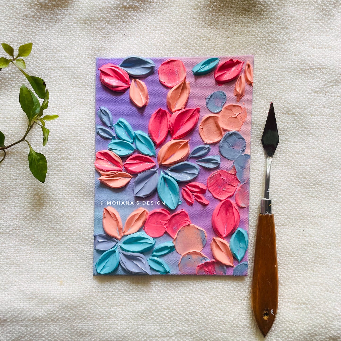 Fairy ~ Textured Art (5" x 7" inches)