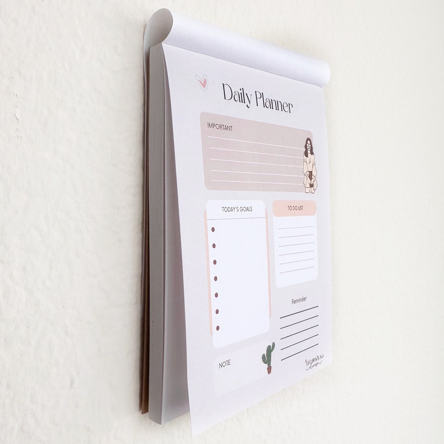 Chic Daily Planner ~ A6 size