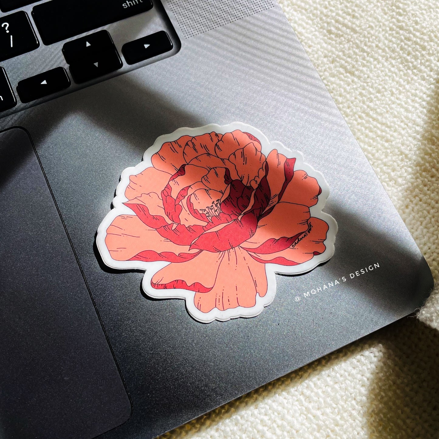 Flower line art - Matte Sticker