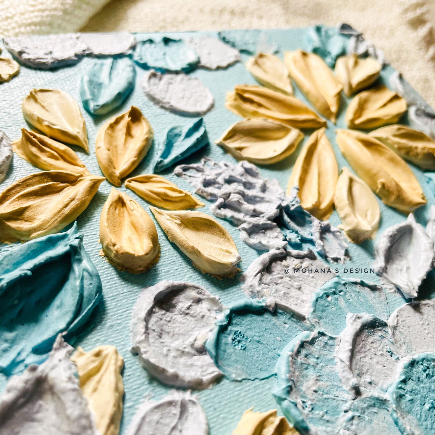 Heaven ~ Textured Art (6" x 6" inches)