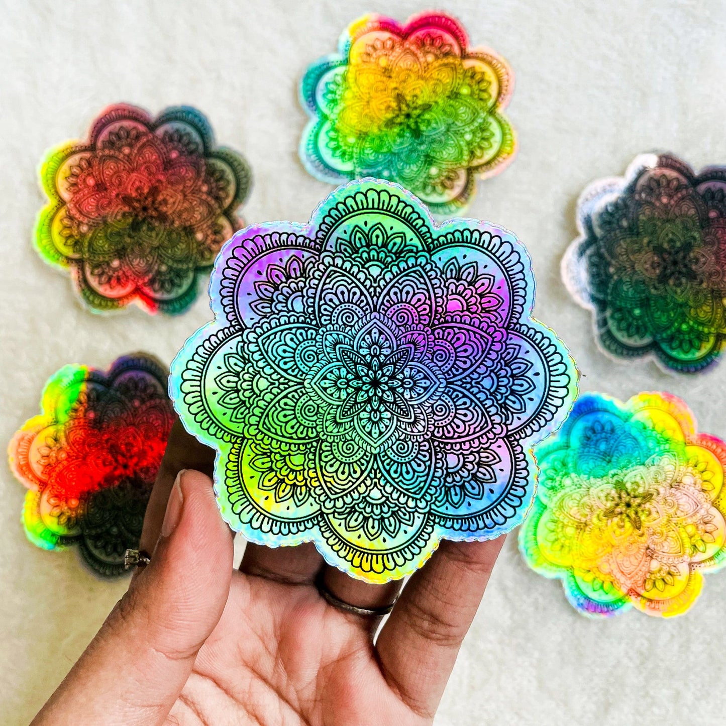 Holographic Mandala Sticker