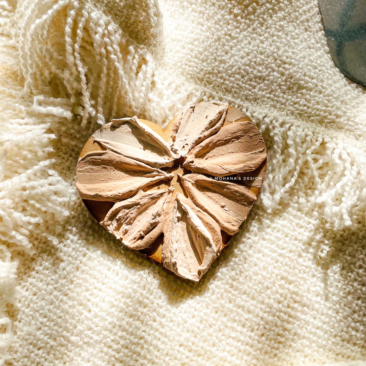 Crème ~ Textured Fridge Magnet