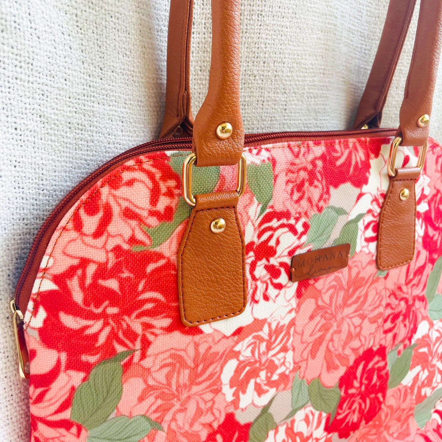 Fiery Dahlias Totebag