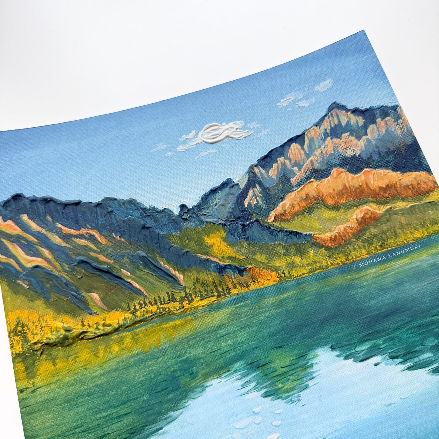 Convict Lake - Original Gouache Painting
