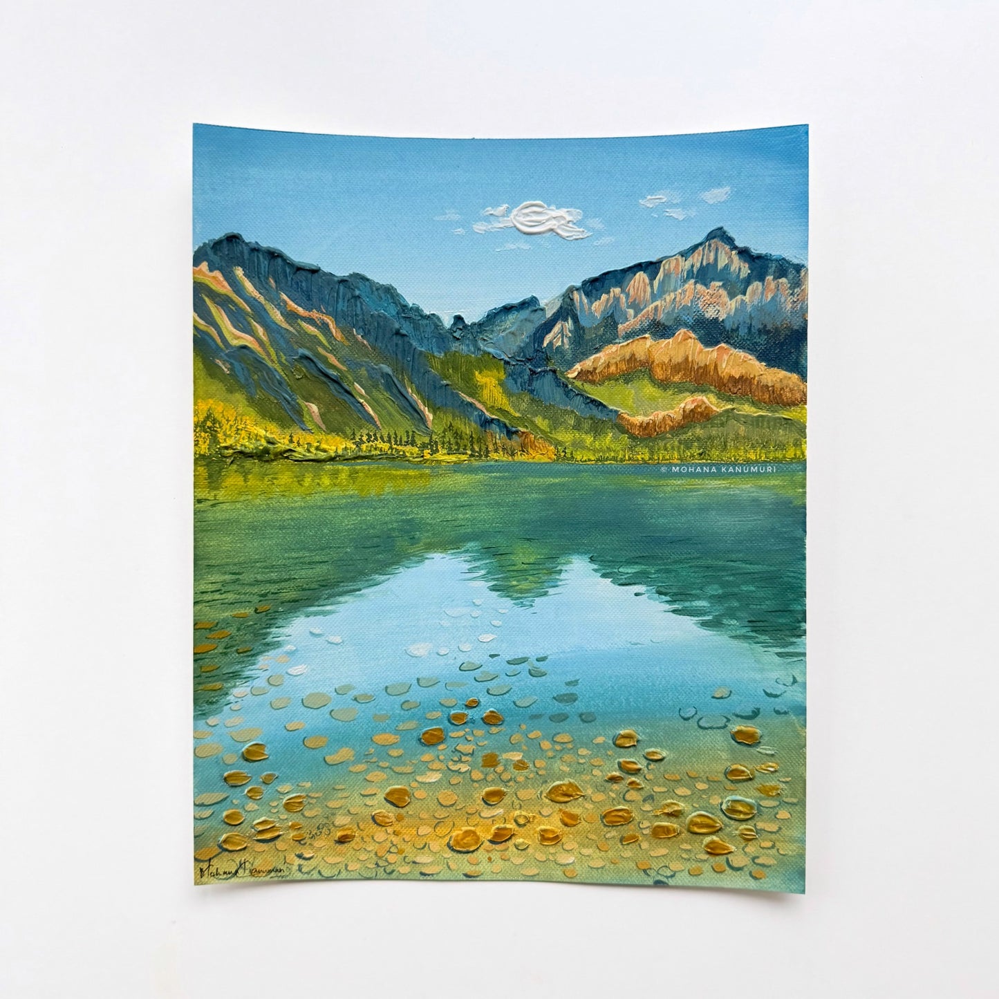 Convict Lake - Original Gouache Painting