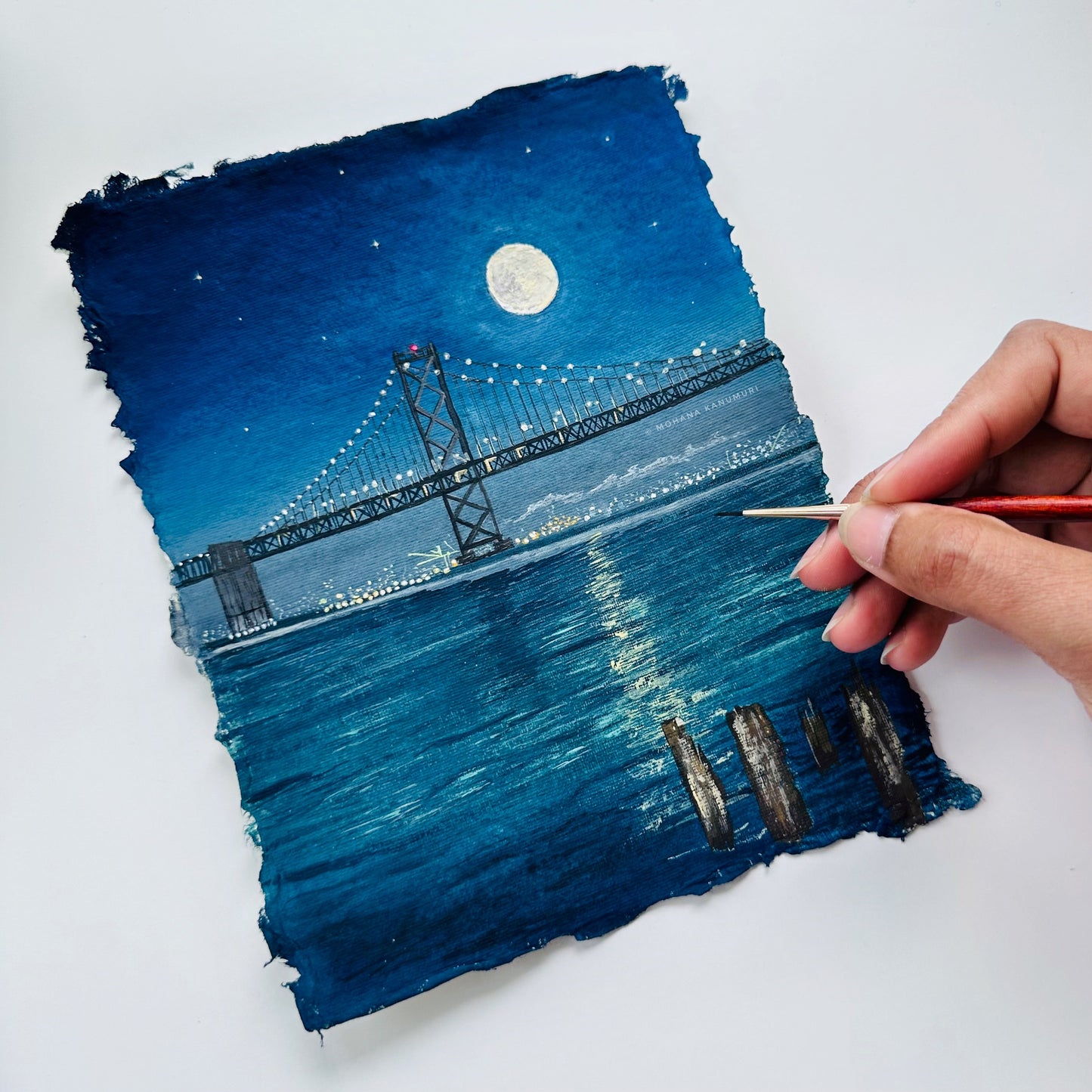 Baylight - Original Gouache Painting