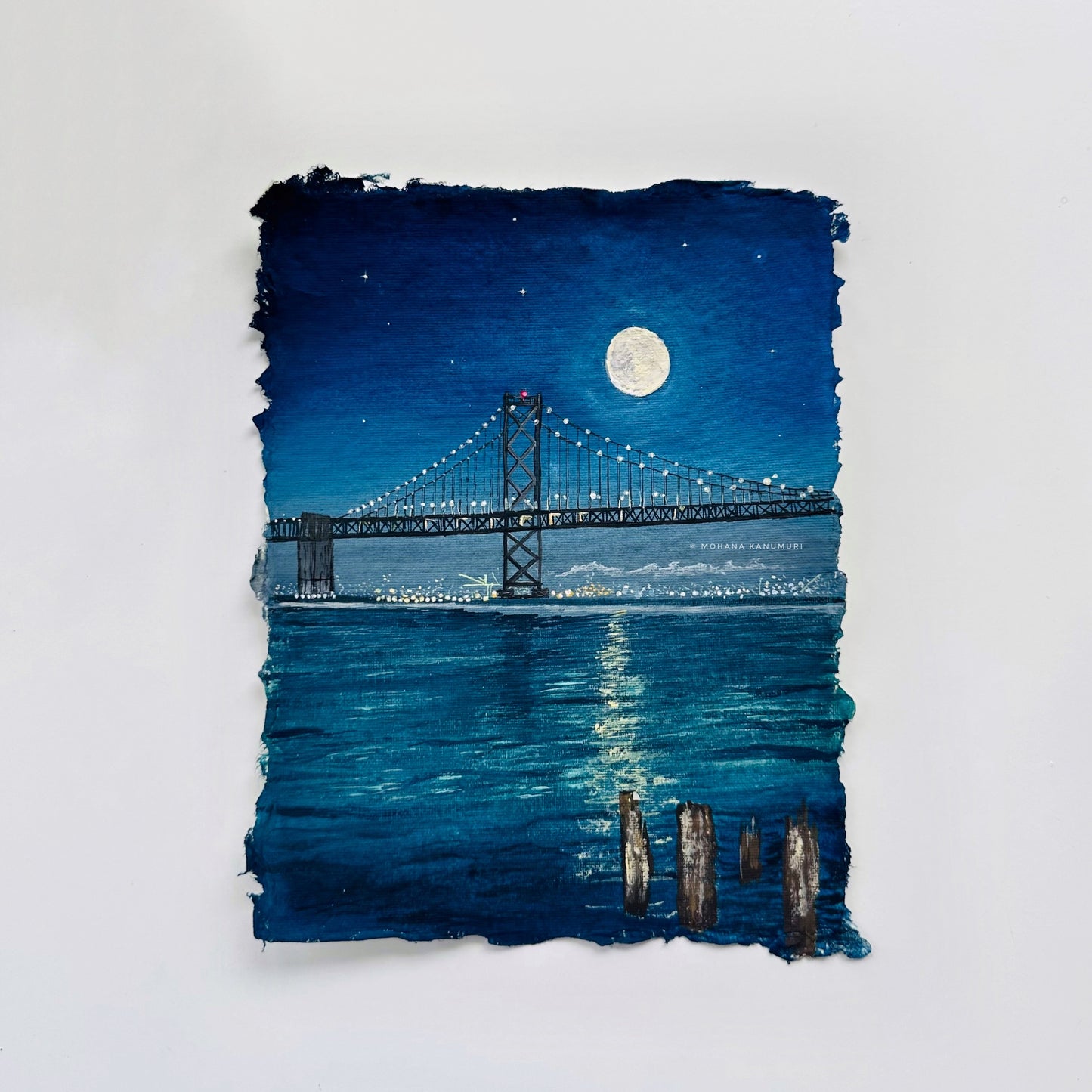 Baylight - Original Gouache Painting